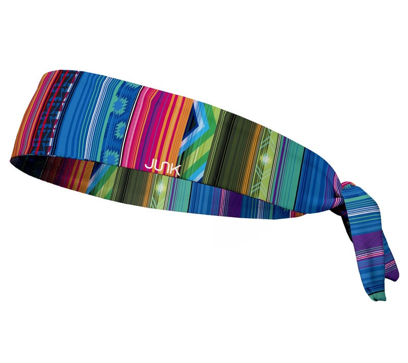 JUNK Brands Flex Tie Headband - Moisture-Wicking, Performance Fabric, Non-Slip, Sports Sweatband for Men & Women - One Size - On The Border - Image 1